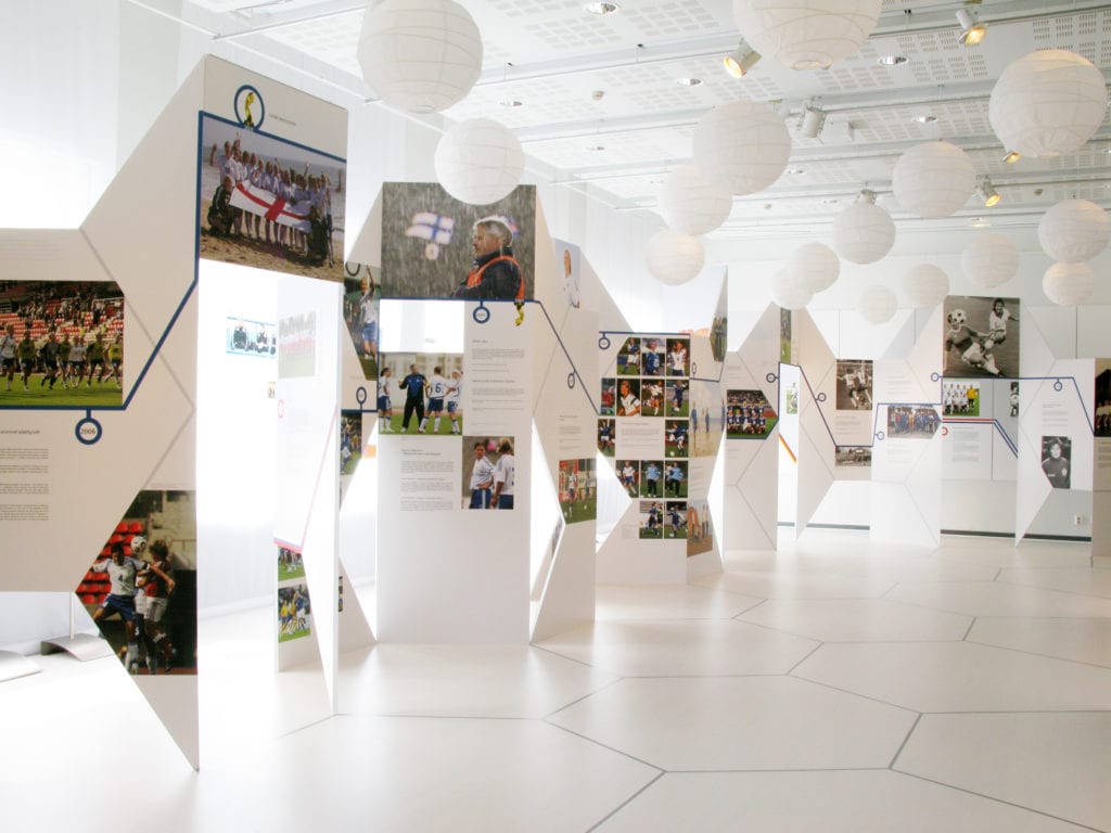 2009_Pois_paitsioista Urheilumuseo näyttely Pois paitsiosta – naisten jalkapallomaajoukkueen tarina 2009