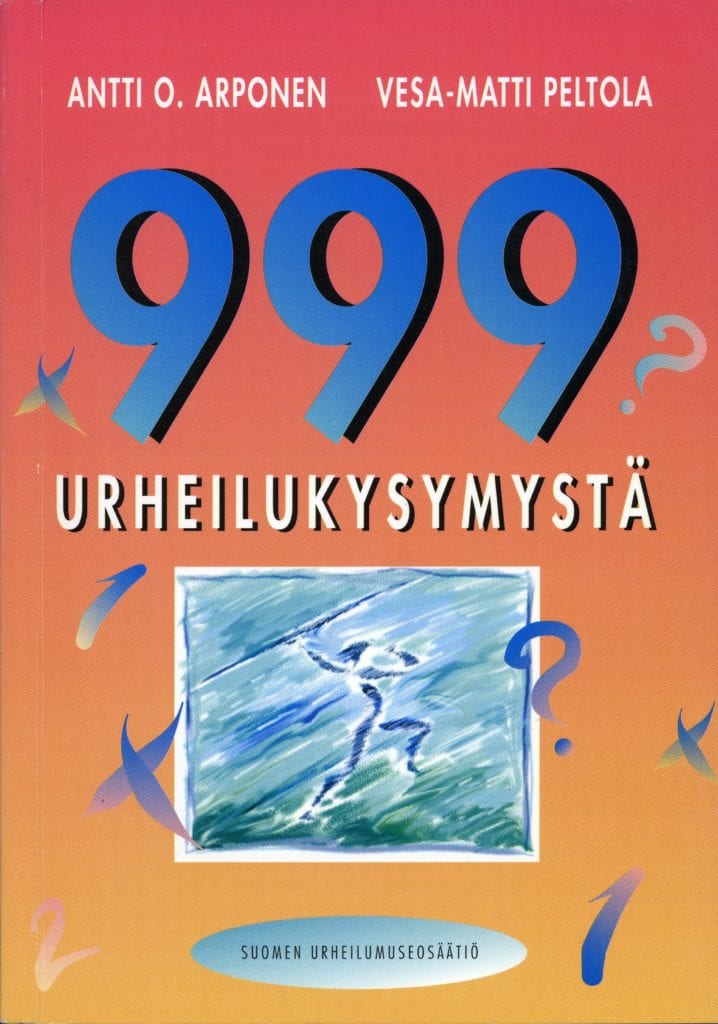 ums016_999-urheilukysymystä Urheilumuseosäätiön julkaisusarja, 999 urheilukysymystä