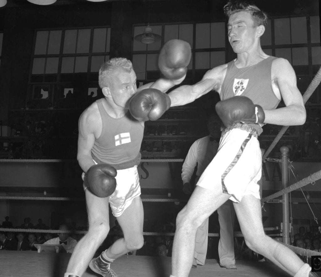 ok-14195 Pentti Hämäläinen ja John McNally Helsingin olympialaisissa