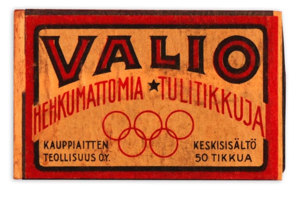 helsinki-1940_Matchbox Helsinki Olympic Games 1940 Matchbox The Sports Museum of Finland