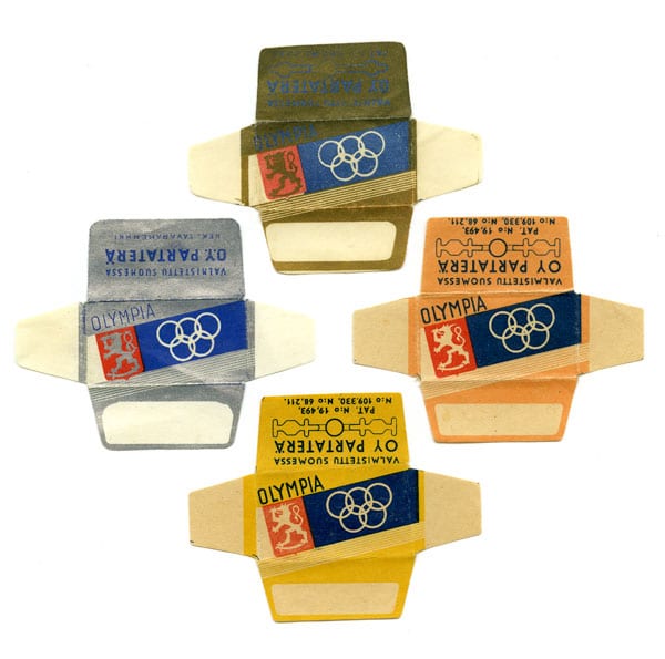 helsinki-1940_Razor Blade package Helsinki Olympic Games 1940 Razor Blade package The Sports Museum of Finland