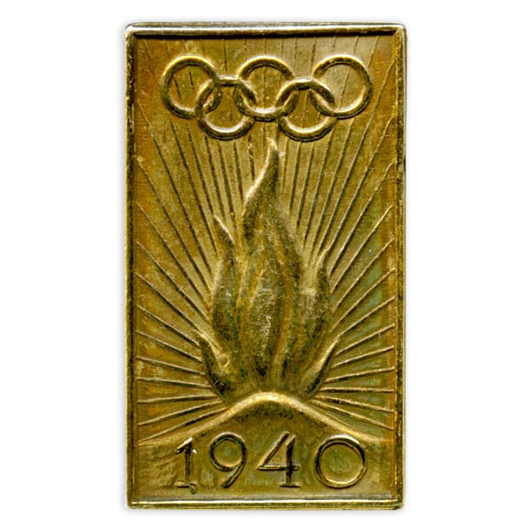 helsinki-1940_Olympic pin 1 Helsinki Olympic Games 1940 Olympic pin The Sports Museum of Finland
