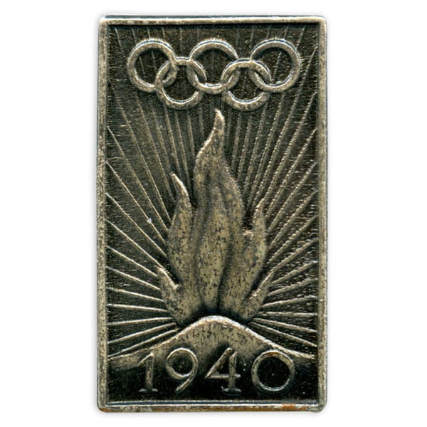 helsinki-1940_Olympic pin 2 Helsinki Olympic Games 1940 Olympic pin The Sports Museum of Finland
