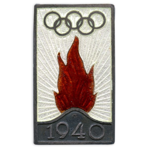 helsinki-1940_Olympic pin 4 Helsinki Olympic Games 1940 Olympic pin The Sports Museum of Finland