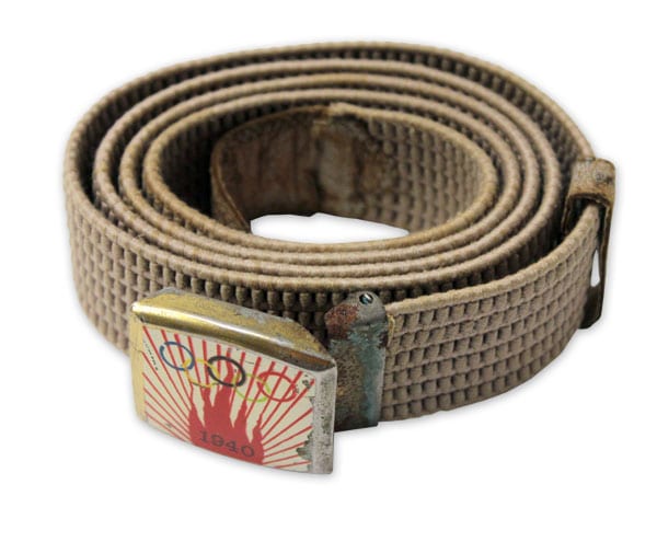 helsinki-1940_Matchbox Helsinki Olympic Games 1940 Knitted belt The Sports Museum of Finland