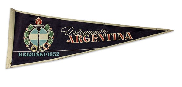 helsinki-1952_pennant 4 Helsinki Olympic Games 1952 Olympic pennant The Sports Museum of Finland