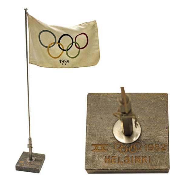 helsinki-1952_table falg 3 Helsinki Olympic Games 1952 Table flag The Sports Museum of Finland