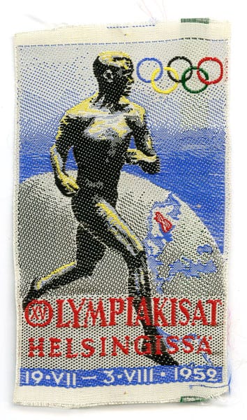 helsinki-1952_textile badge 2 Helsinki Olympic Games 1952 Sleeve mark The Sports Museum of Finland