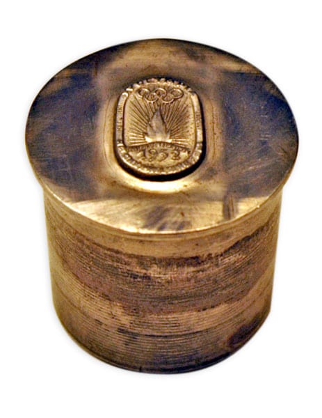 helsinki-1952_Die of torch relay pin Helsinki Olympic Games 1952 Die of torch relay pin The Sports Museum of Finland