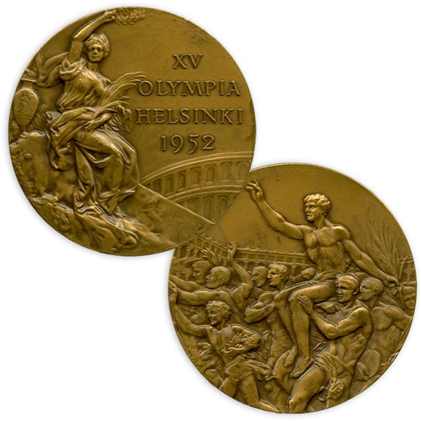 helsinki-1952_olympic bronze medal Helsinki Olympic Games 1952 Olympic bronze medal The Sports Museum of Finland