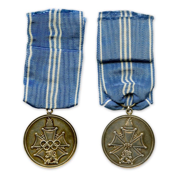 helsinki-1952_The finnish olympic medal of merit Helsinki Olympic Games 1952 The Finnish Olympic Medal of Merit The Sports Museum of Finland
