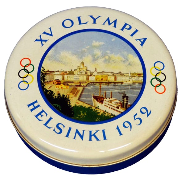 helsinki-1952_sweet box Helsinki Olympic Games 1952 Sweet box The Sports Museum of Finland