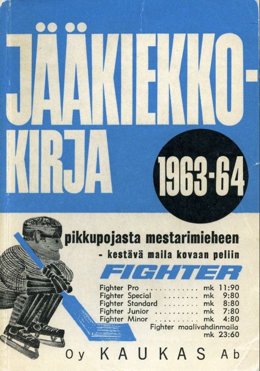 Jkk-1963-64 Jääkiekkokirja 1963-64 kansi. Urheilumuseo.