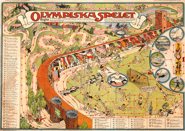 Stockholm-1912_Olympiska brädspel Stockholm-1912_Olympic board game