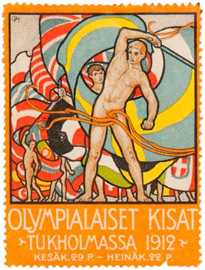 stockholm-1912_Postage label Stockholm-1912_Postage label