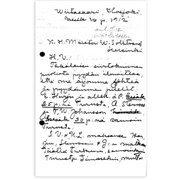 stockholm-1912_Letter from Lauri Tahko Pihkala Stockholm-1912_Letter from Lauri Tahko Pihkala