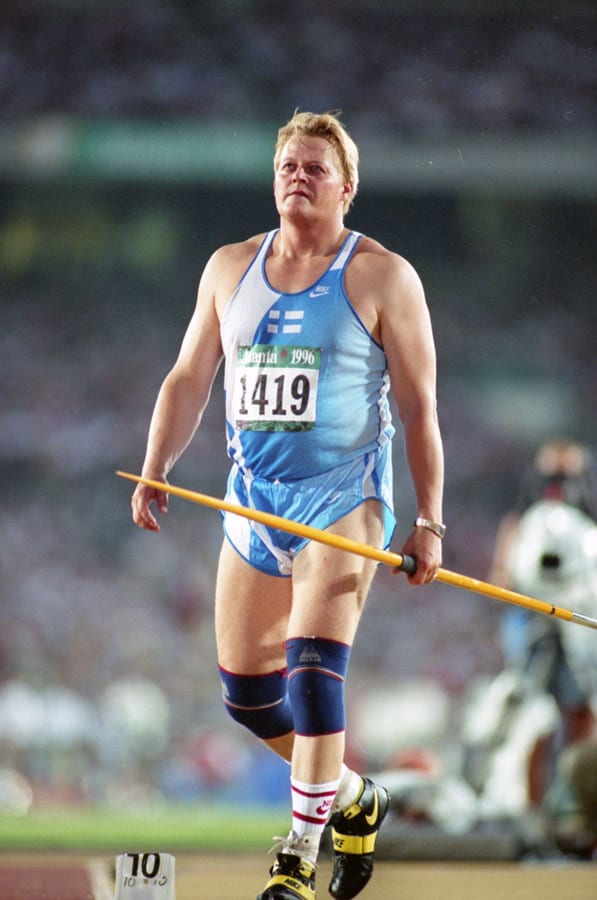 3894_142 Keihäänheittäjä Seppo Räty Atlantan olympialaisissa 1996. ||| Javelin thrower Seppo Räty at the Olympic games in Atlanta in 1996.