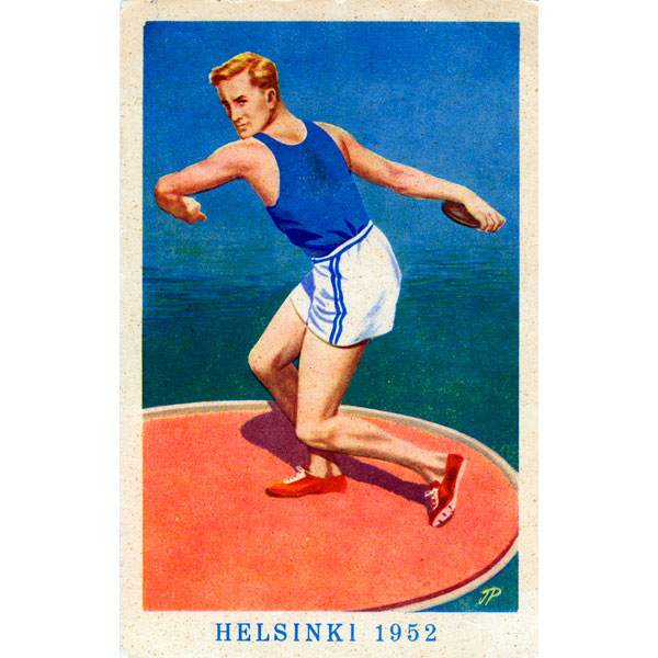 helsinki-1952_Postcard (discus thrower)