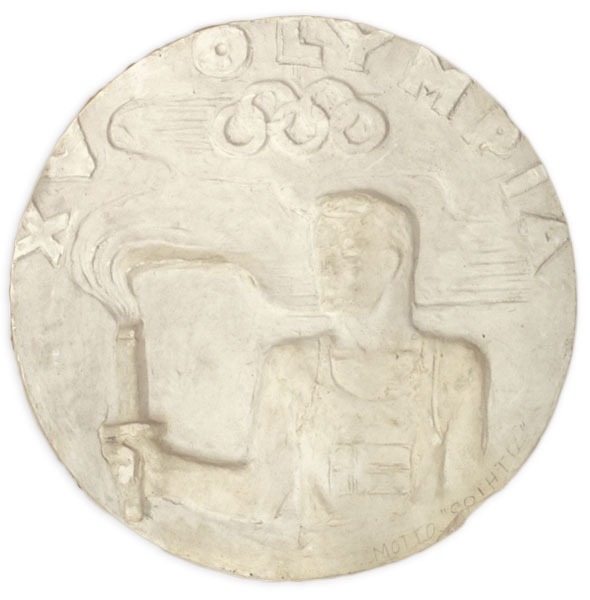 helsinki-1952_Medal design sketch torch
