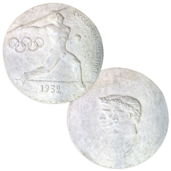 helsinki-1952_Medal design sketch Wreathed youth
